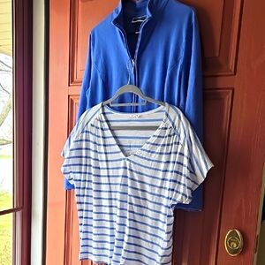 2 Piece jacket (karen scott) tshirt (caslon)